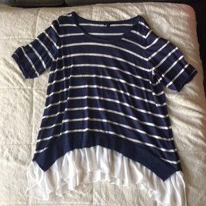 Torrid Sweater Top w/ White Trim